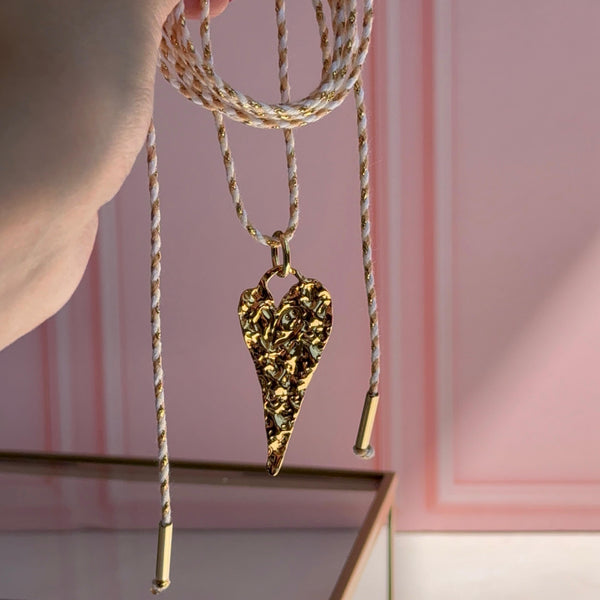 Collar Cordón Corazón