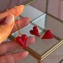 Collar Corazón - Esmaltado Rojo