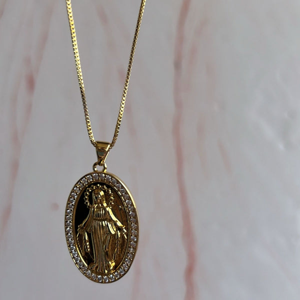 Collar Medallón Virgen de los Milagros