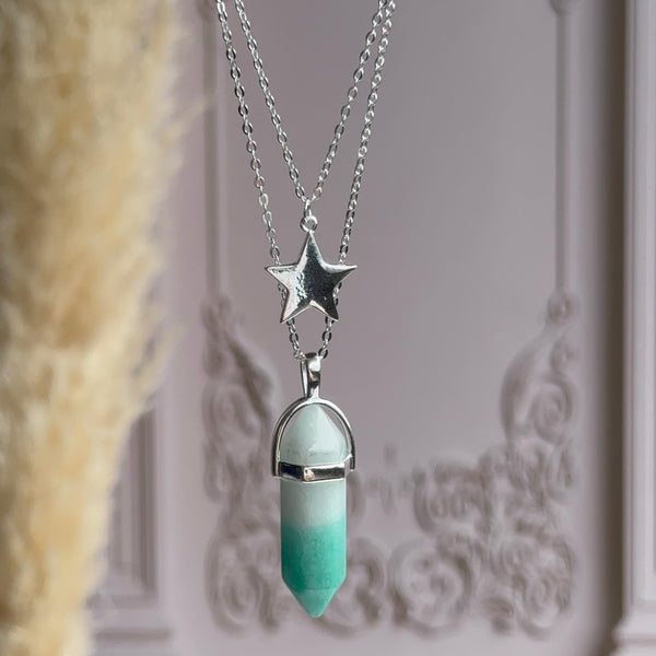 Collar doble Estrella bicolor Plata 925