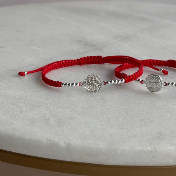 Pulsera Roja Cruz San Benito