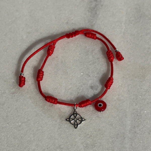 Pulseras Rojas Hilo Nudo de Bruja