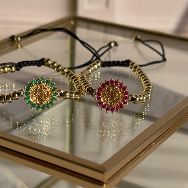 Pulsera Negra Balines San Benito