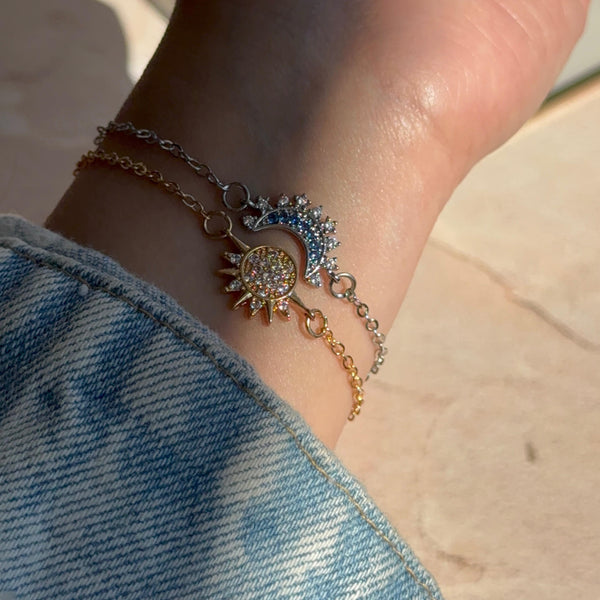 Set Pulseras Sol y Luna