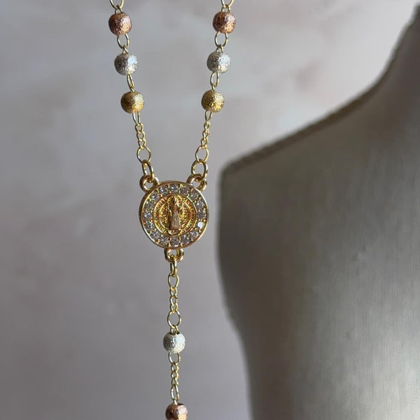 Collar Rosario San Benito - Satinado