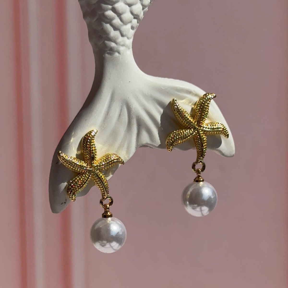 Aros Estrella de Mar y Perla