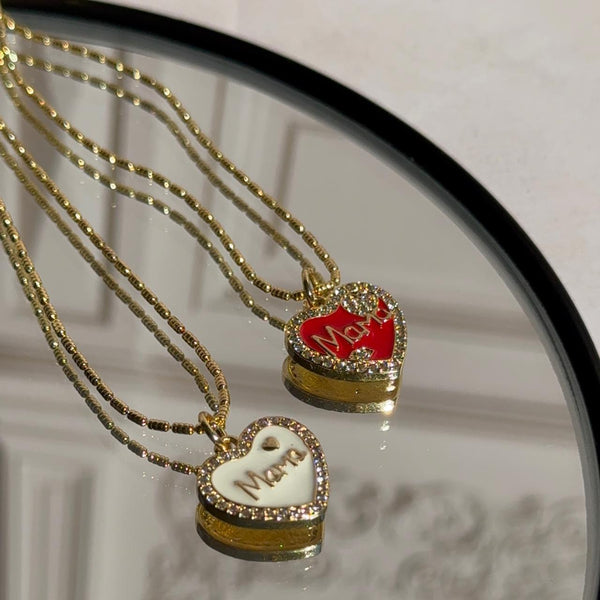 Collar Corazón Mamá