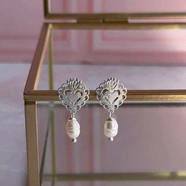 Aros Corazón Detente con Perla