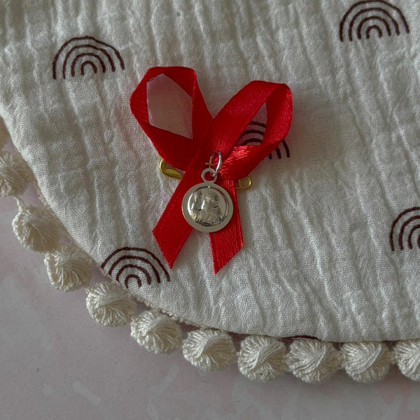 Prendedor Cinta Roja - San Benito Abad