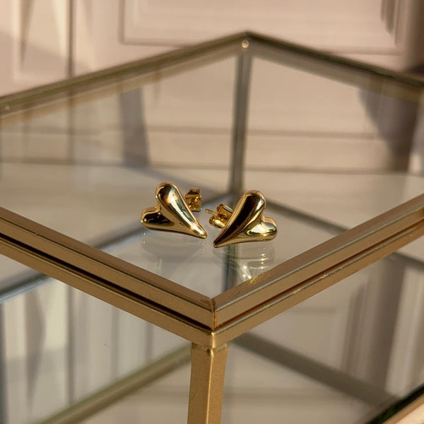 Aros Corazón Alargados