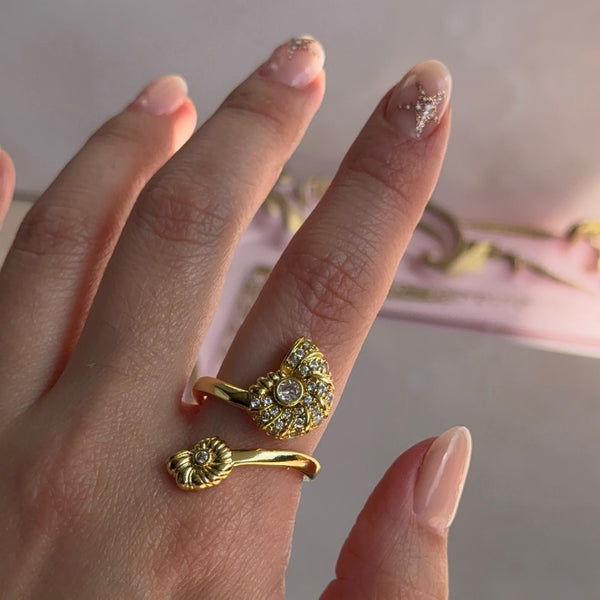 Anillo Dos Caracolas de Mar
