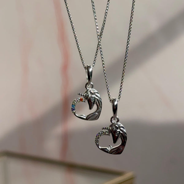 Collar Unicornio Niña Plata 925