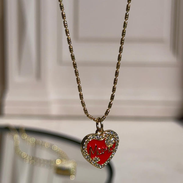 Collar Corazón Mamá