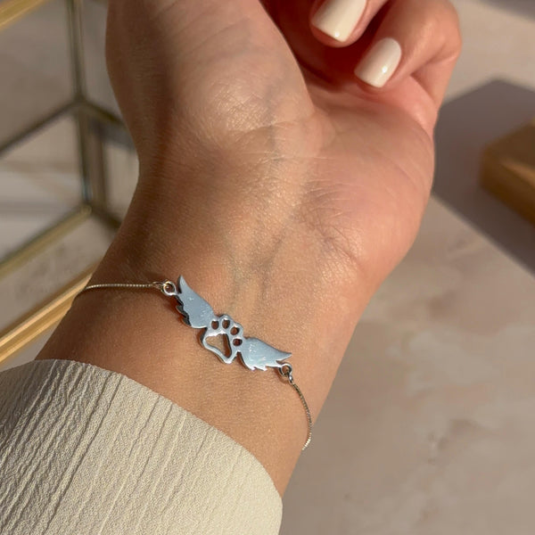 Pulsera Patita de Perro Ángel
