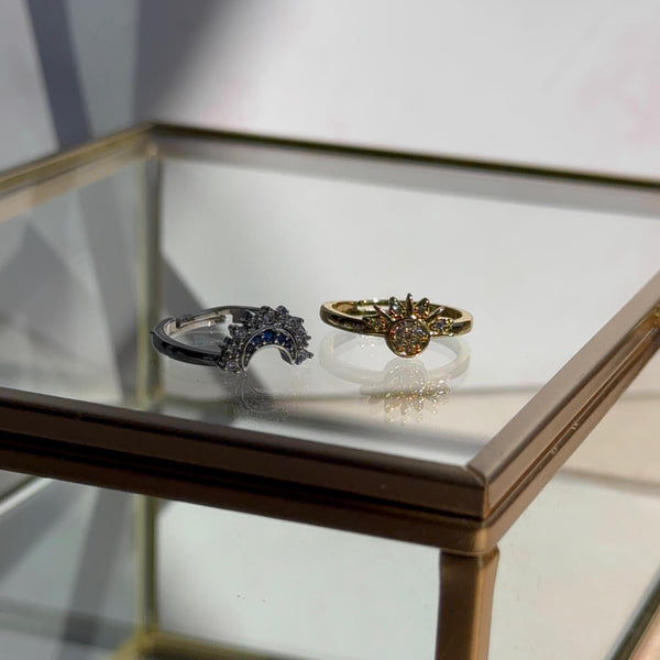 Set Anillos Sol y Luna