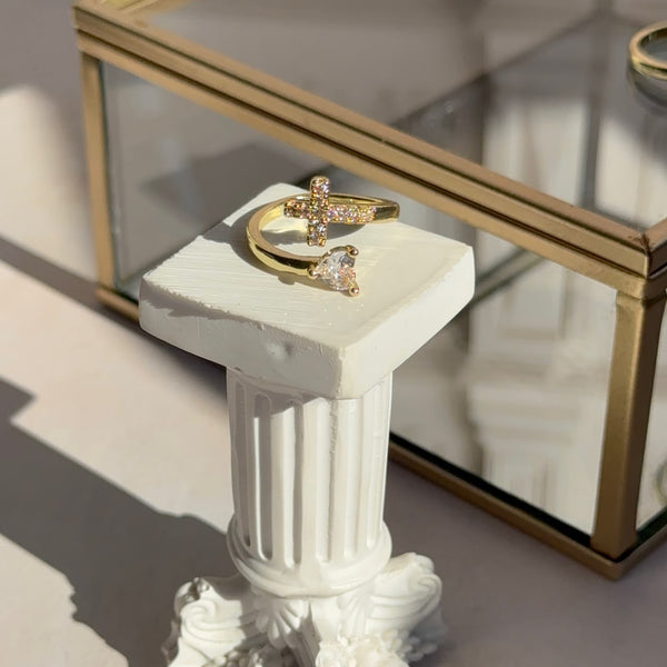 Anillo Cruz y Corazón