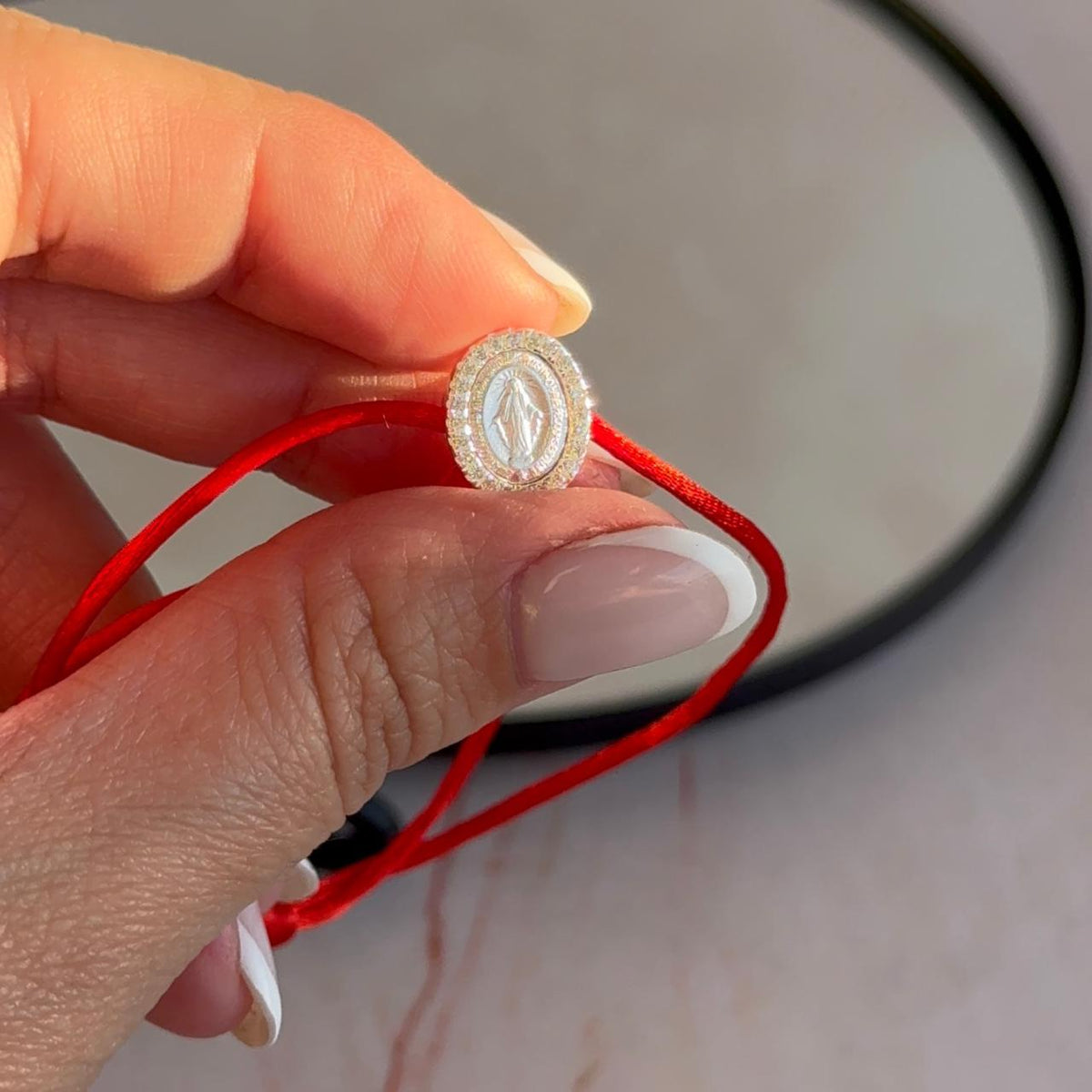 Pulsera Roja Virgen de Los Milagros Circones
