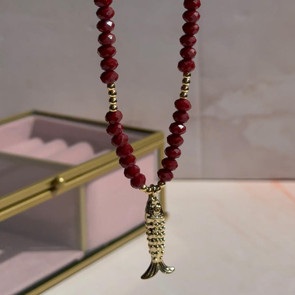 Collar Cristales Pez