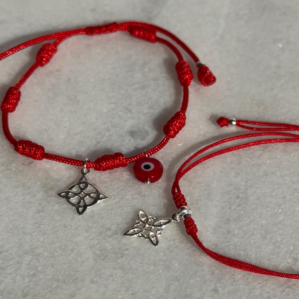 Pulseras Rojas Hilo Nudo de Bruja