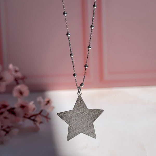Collar Estrella Baño de plata