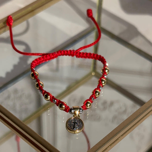 Pulsera Roja Balines Mixta San Benito