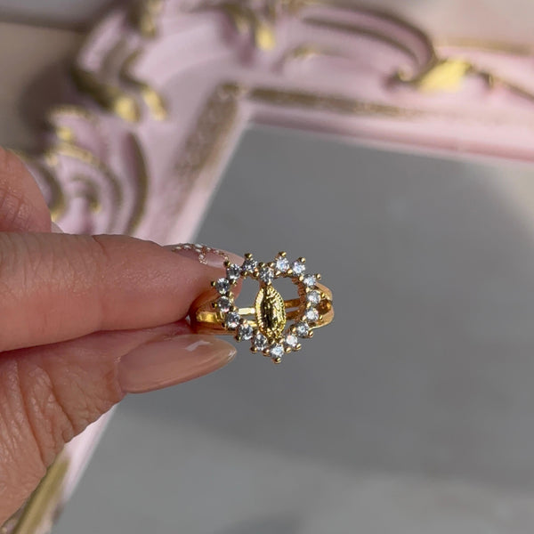 Anillo Corazón Virgen de Guadalupe
