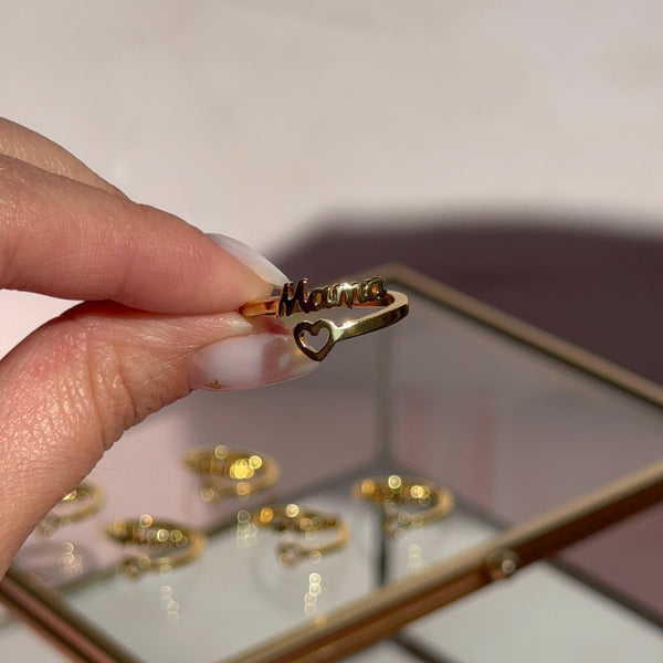 Anillo Mamá Baño de oro