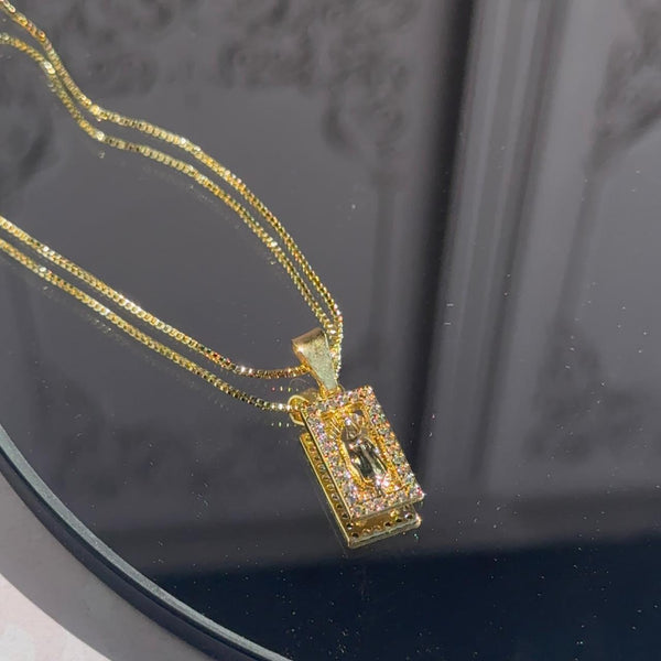 Collar Virgen de Guadalupe Rectangular Circones