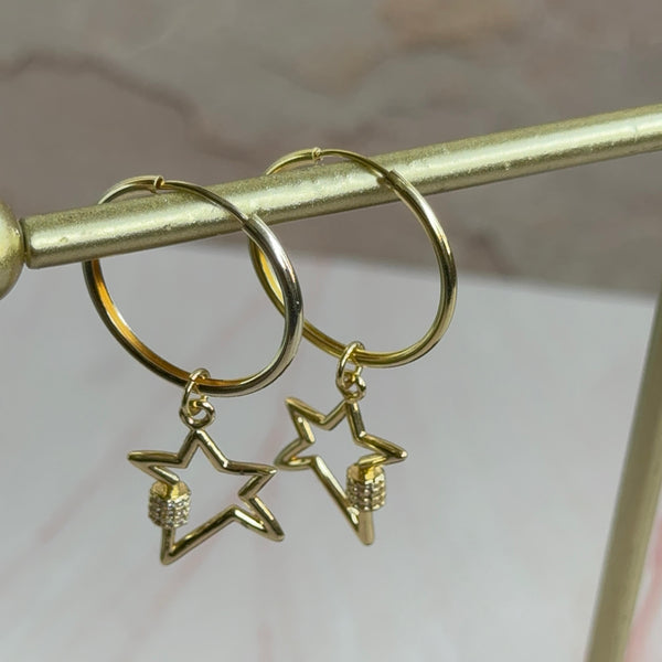 Aros Argollas Estrellas