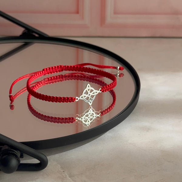 Pulsera Roja Nudo de Bruja