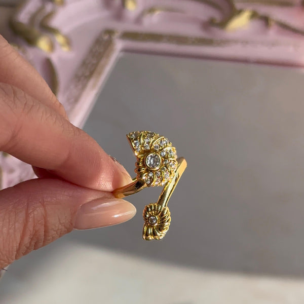 Anillo Dos Caracolas de Mar