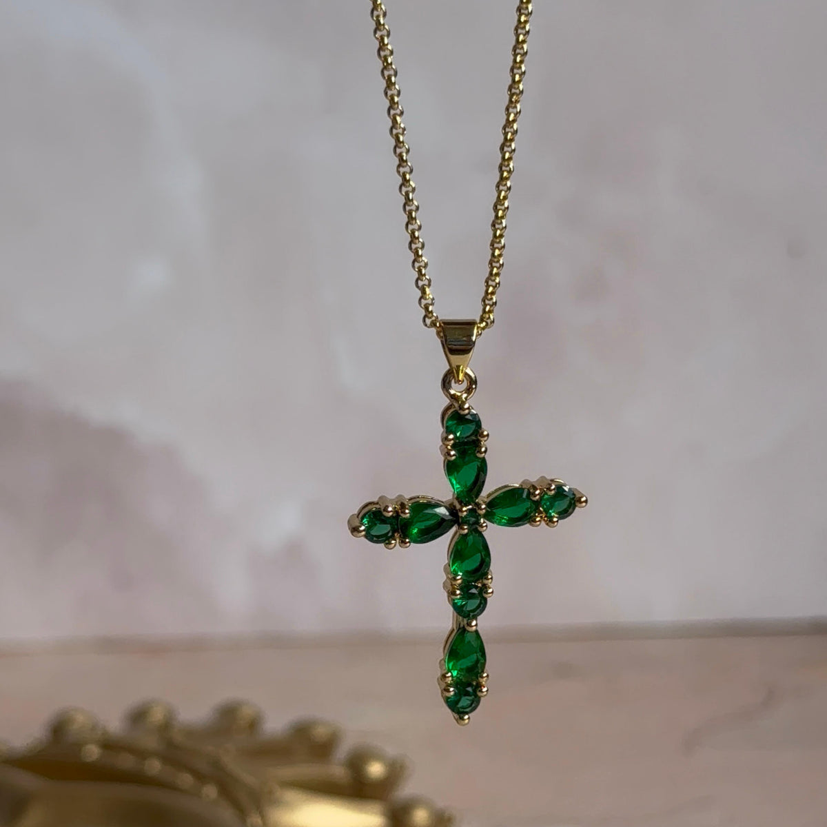 Collar Cruz Cristales