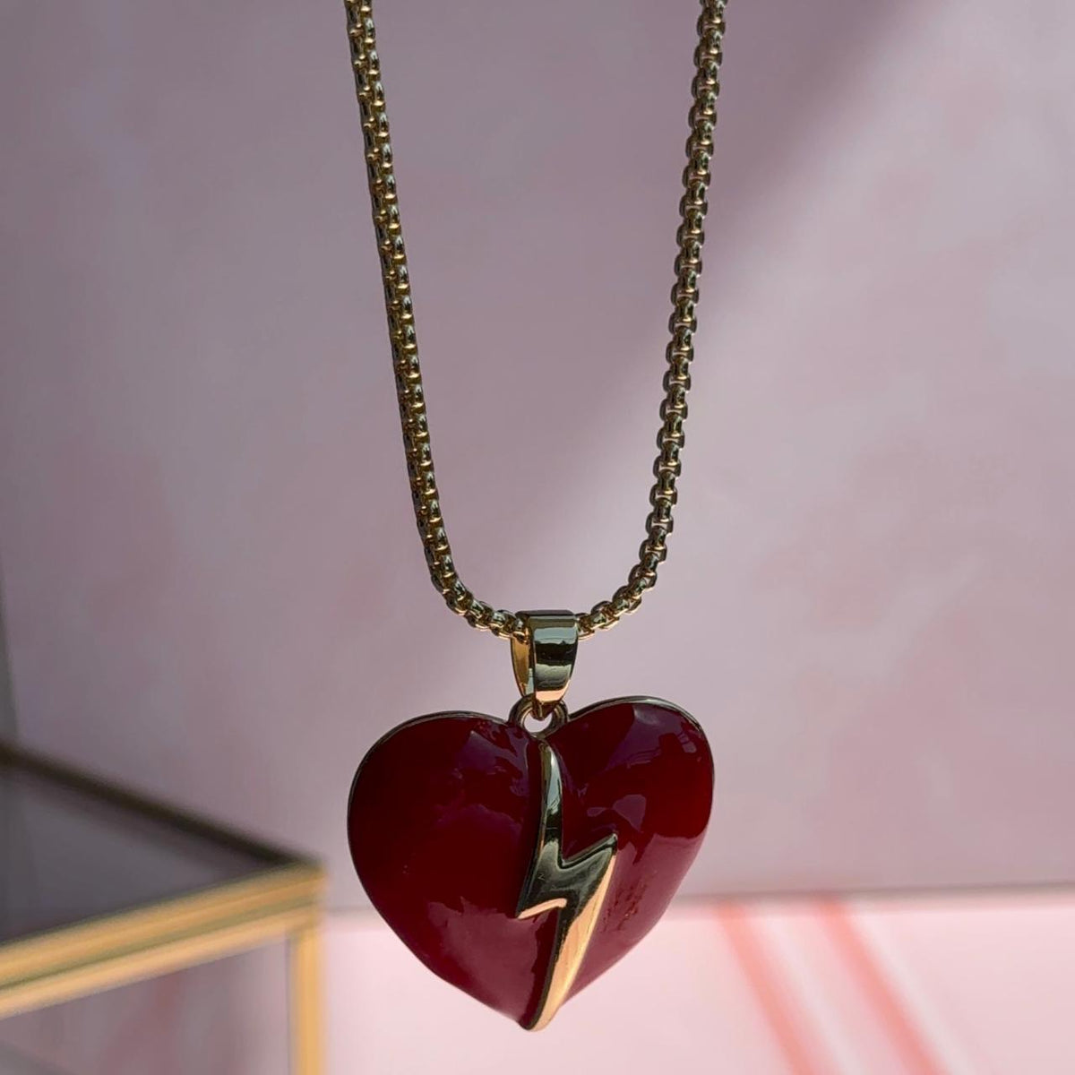 Collar Corazón Rayo