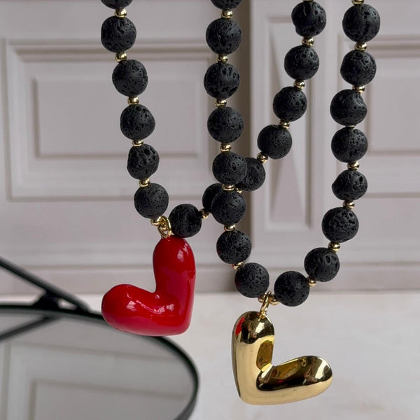 Collar Paula - Corazón de Lado